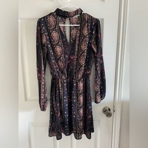 Long sleeve floral dress